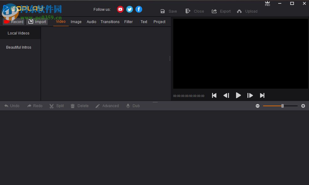 GoPlay Editor给视频添加转场特效的方法