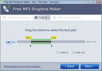 Free MP3 Ringtone Maker 手机铃声制作教程